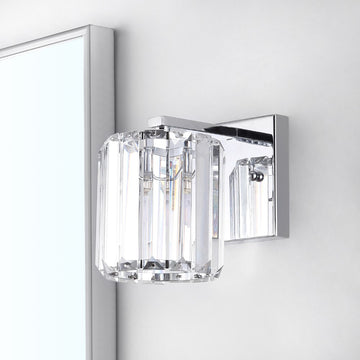 Coco Prism Vintage Metal/Glass Classic Glam LED Vanity Light - JONATHAN Y